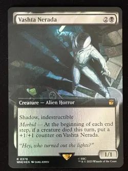1x MTG Vashta Nerada (Extended Art, Foil) - Universes Beyond: Doctor Who (WHO) - Image 1