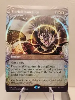 Starfall Invocation (Showcase) - 0298 - Bloomburrow - MTG - NM - Rare - FOIL - Image 1