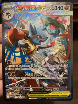 Pokemon TCG: Mega Lucario ex 179 /132 - Mega Evolution - PACK FRESH MINT - Image 1