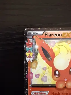 Pokemon TCG Flareon EX RC6/32 Generations: Radiant Collection ULTRA RARE HOLO NM - Image 2