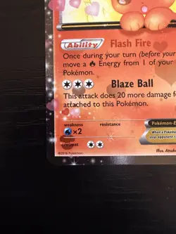 Pokemon TCG Flareon EX RC6/32 Generations: Radiant Collection ULTRA RARE HOLO NM - Image 5