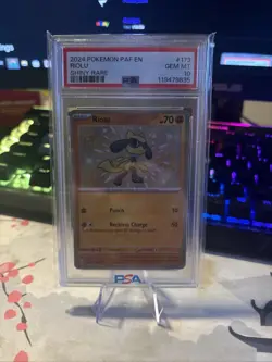 Pokemon TCG Riolu 173/091 Paldean Fates Shiny Holo Rare S&V GEN MINT 10 - Image 1