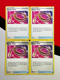 Escape Rope Trainer 125/163 Battle Styles x4 Pokemon Playset 4x PACK FRESH - Image 1