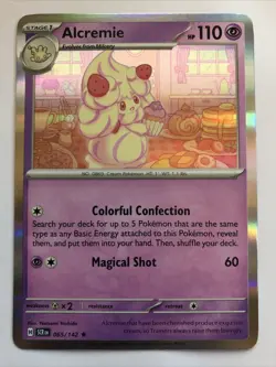 Pokemon TCG Stellar Crown Alcremie Holofoil 065/142 NM Rare - Image 1