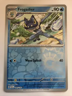 Pokemon TCG Stellar Crown Frogadier Reverse Holofoil 040/142 NM - Image 1