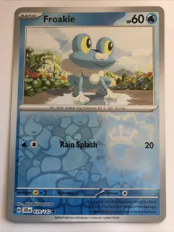 Pokemon TCG Stellar Crown Froakie Reverse Holofoil 039/142 NM - Image 1