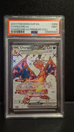 PSA 9 Charizard ex Pokemon Scarlet & Violet Promo Premium Collection Holo 056 - Image 1