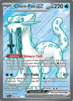 Pokemon TCG Chien-Pao ex 236/193 Paldea Evolved Full Art Ultra Rare Holo - Image 1