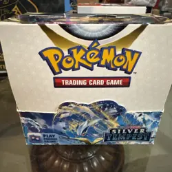 33 Pokemon Silver Tempest Booster Packs Sealed with Booster Box - Image 1