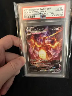 Pokemon TCG Charizard VMAX SWSH261 PSA 8 - Ultra Premium Collection Promo MINT - Image 4