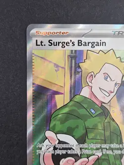 Pokemon TCG Lt. Surge's Bargain Illustration Rare #170/132 Mega Evolution NM/M - Image 5