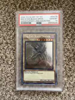 Yu-Gi-Oh Red-Eyes Black Dragon Ghost Rare 1st Edition GFP2-EN176 PSA 10 - Image 1