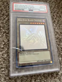 Yu-Gi-Oh Red-Eyes Black Dragon Ghost Rare 1st Edition GFP2-EN176 PSA 10 - Image 2