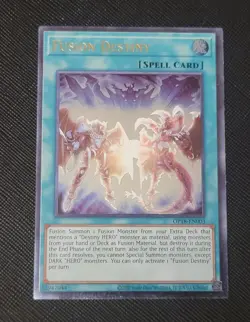 YGO Fusion Destiny Ultimate Rare NM OTS Tournament Pack 18 OP18-EN003 - Image 1