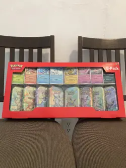 Costco Pokemon Trading Cards MiniTins Bundle, 8 Pack! New! Prismatic Evolutions - Image 1