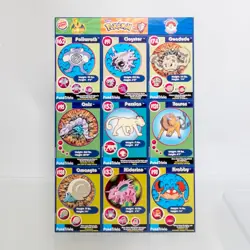 Lot of 4 1998 Burger King Pokemon Trivia Cards - UNCUT SHEETS - Image 1