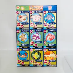 Lot of 4 1998 Burger King Pokemon Trivia Cards - UNCUT SHEETS - Image 4