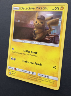 Pokemon TCG - Detective Pikachu Card - Sun & Moon Promo Holo SM190 - LP+ - Image 3