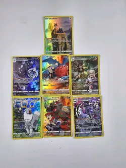 Pokemon TCG Lot Of 7 Illustration Rare Trainer Gallery Cards Arcanine Kleavor - Image 1