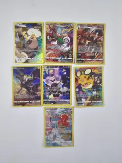 Pokemon TCG Lot Of 7 Illustration Rare Trainer Gallery Cards Zekrom Houndoom - Image 1