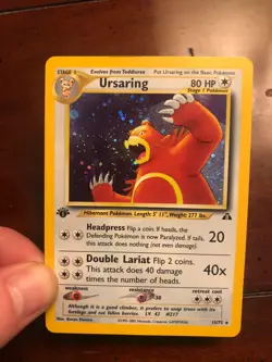 Ursaring 15/75 1st Edition Neo Discovery Holo Pokemon Card 2001 WOTC Vintage - Image 1