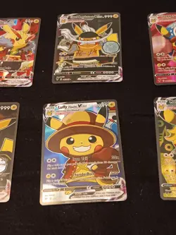 6Pikachu Pokemon Card Holo GX VSTAR VMAX GX EX Cosplay Art - Image 3