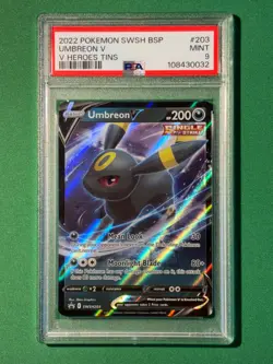 Umbreon V SWSH203 SWSH: Sword & Shield Promo Cards Holo PSA 9 Pokemon TCG 2022 - Image 1