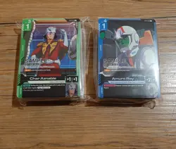 Gundam Card Game Demo Deck SET (Char Aznable + Amuro Ray) SEALED ENGLISH - Image 1