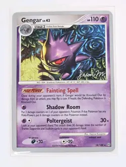 Pokemon TCG 2009 World Championship Decks Jason Martinez Gengar Rare Card 18/100 - Image 1