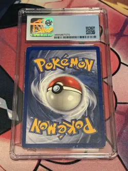 CGC 5.5 Excellent+ Alakazam Pokemon 1999 Base Set Unlimited 1/102 HOLO Rare Card - Image 2