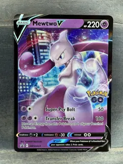 Pokemon TCG SWSH: Sword & Shield Promo Cards #SWSH223 Mewtwo V NM - Image 1