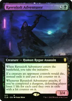 Ravenloft Adventurer FOIL EXTENDED - 577 - Rare - Commander Legends CLB MTG - Image 1