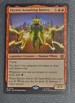 Electro, Assaulting Battery R Marvel's Spider-Man 76 MTG NM X1 Magic - Image 1
