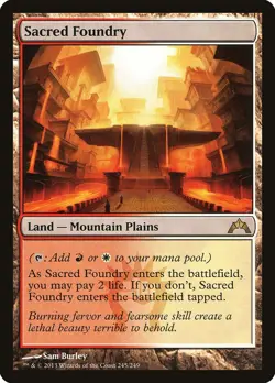 1 Sacred Foundry Gatecrash LP Lightly Played MTG Magic the Gathering - Image 1