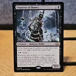 MTG Emperor of Bones Modern Horizons 3 Set Regular Rare 90 NM Fresh Pull No Play - Image 1