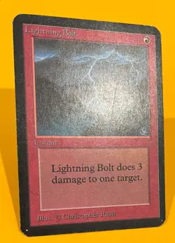 MTG LIGHTNING BOLT Alpha (OldManMTG 003-910) - Image 2