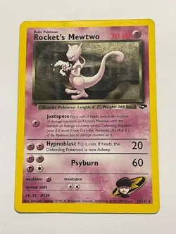 Pokemon TCG ROCKET'S MEWTWO 14/132 Gym Challenge - ENG ENGLISH - Image 1