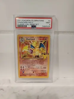 2021 Pokemon Celebrations Charizard Holo Mint PSA 9 Classic Set - Image 1