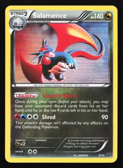 Pokemon Salamence 8/20 Dragon Vault Holo Rare HP - Image 1