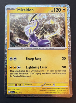 Miraidon 003/015 - McDonald's Promos 2024 Holo - Pokemon TCG - NM - Image 1