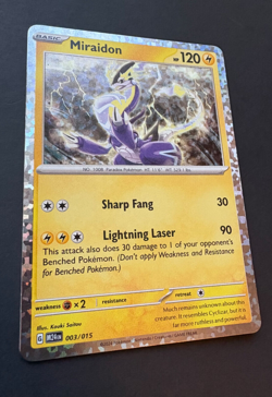 Miraidon 003/015 - McDonald's Promos 2024 Holo - Pokemon TCG - NM - Image 2