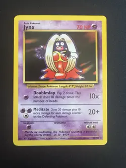 Jinx Pokemon 1999 Base Set - 31/102 NM (Banned) - Image 1