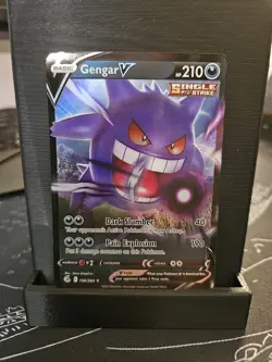 Pokemon TCG Gengar V 156/264 Fusion Strike Ultra Rare Near Mint - Image 1