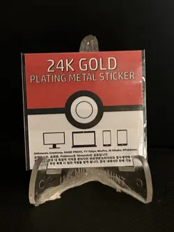 Poliwag 24k Gold Plated Sticker Korean Striking Candy Pokemon NM #T - Image 2