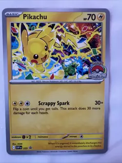 Pikachu SVP 225 - Pokemon TCG Black Star Promo World Championship 2025 Stamp NM - Image 1