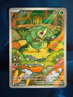 Pokemon TCG Snivy IR 087/086 Black Bolt English Edition Holo Fresh Pull NM/M - Image 1