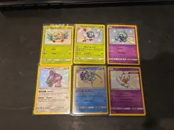 Pokemon Hidden Fates Baby Shiny Vault Lot of 6 NM - Rowlet, Frogadier, Poipole - Image 1