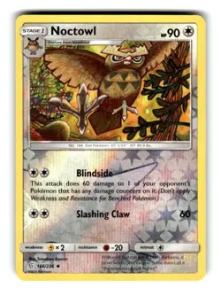 Pokemon Unified Minds Noctowl 166/236 Reverse Holo - Image 1