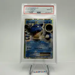 PSA 10 GEM MINT! 2016 Pokemon XY Blastoise EX Evolutions #21 - Image 2