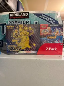 Pokemon Scarlet and Violet Surging Sparks ETB & Booster Bundle Costco - Image 1